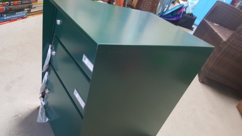 Metall, Kasten, grün, 