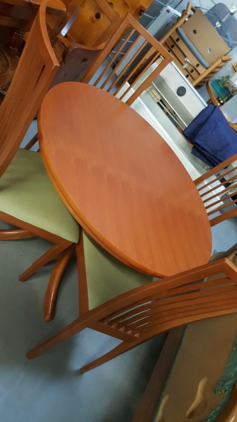 Sessel, Tisch, Esstisch, Braun, 