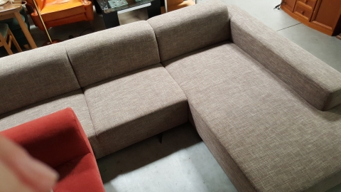 Sofa, Stoff, Stoffsofa, couch, grau