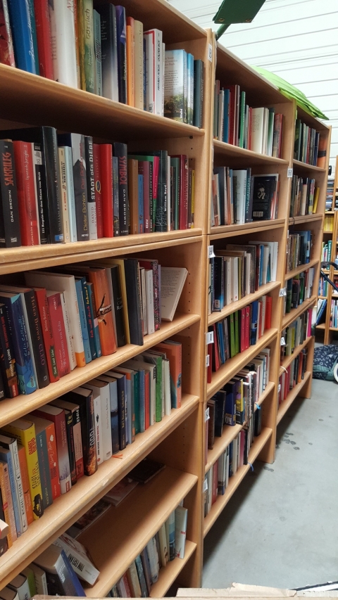 Regal, Holzregal, Bücherregal, Holz, braun, Kasten, 