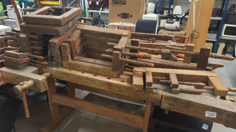 Schraubstöcke, Schraubstock, Holz, 